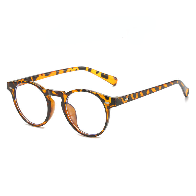 Wholesale Round Frame Rice Nail Candy Colored Anti Blue Light PC Glasses